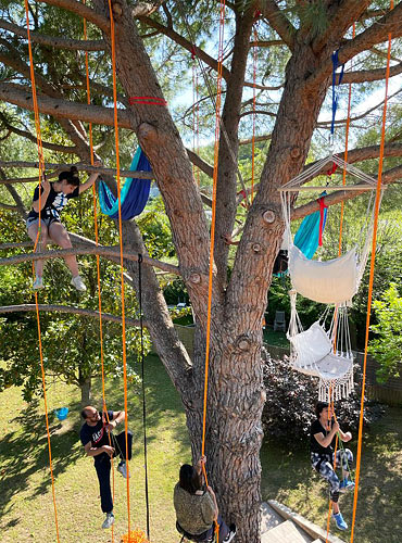 Papa Ours Nature Grimpes d'Arbres Hamac dans les arbres en Provence, Venelles, Aix-en-provence